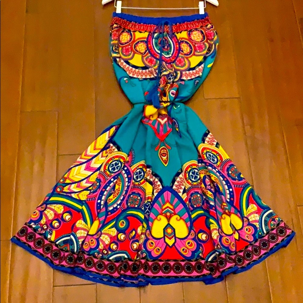 Flying Tomato Bohomian Kimono Chic Skirt Dress